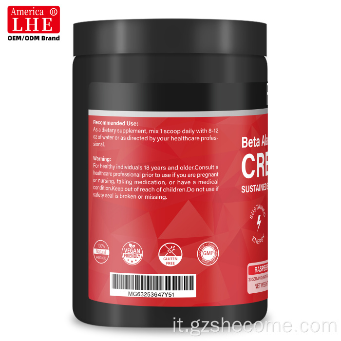 Shecome Creatina in polvere Pre allenamento